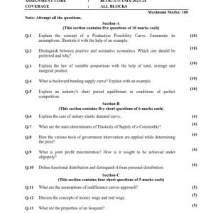 IGNOU BCOG-171 Solved Assignment 2023-24 English Medium