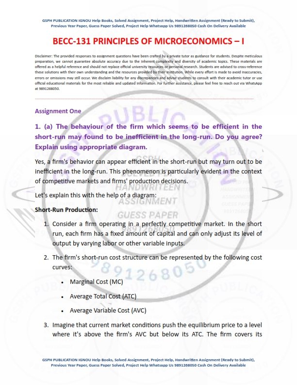 IGNOU BECC-131 Solved Assignment 2023-24 English Medium - Image 3