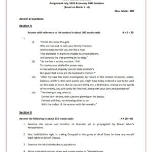 IGNOU BEGC-101 Solved Assignment 2023-24 English Medium