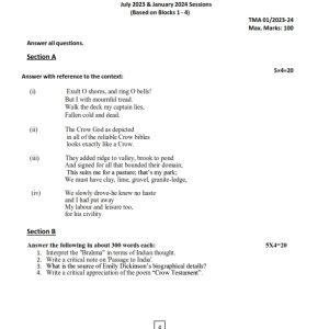 IGNOU BEGC-105 Solved Assignment 2023-24 English Medium