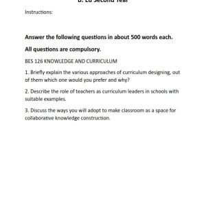 IGNOU BES-126 Solved Assignment 2023-24 English Medium