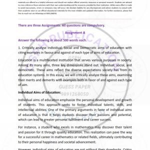 IGNOU BESC-131 Solved Assignment 2023-24 English Medium