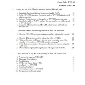 IGNOU BFEE-101 Solved Assignment 2023 English Medium