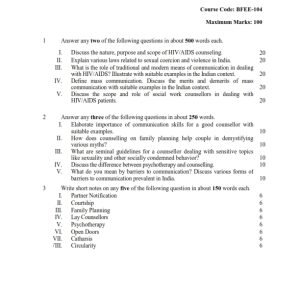 IGNOU BFEE-104 Solved Assignment 2023 English Medium