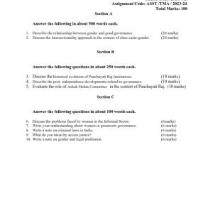 IGNOU BGS-013 Solved Assignment 2023-24 English Medium