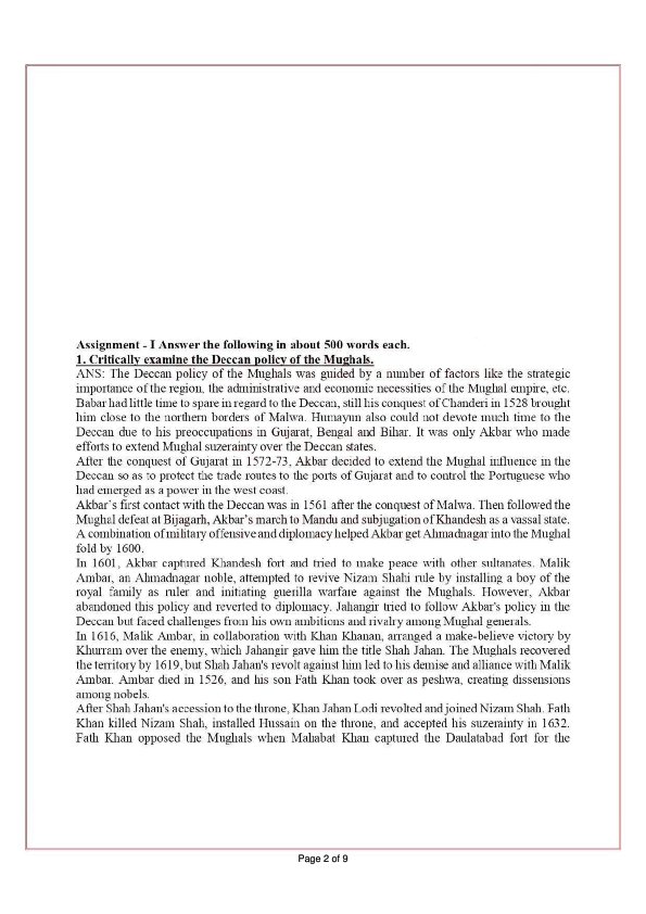 IGNOU BHIC-109 Solved Assignment 2023-24 English Medium