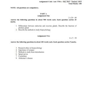 IGNOU BPCC-102 Solved Assignment 2023-24 English Medium