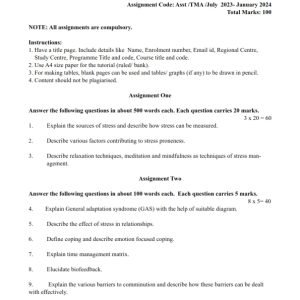 IGNOU BPCS-186 Solved Assignment 2023-24 English Medium