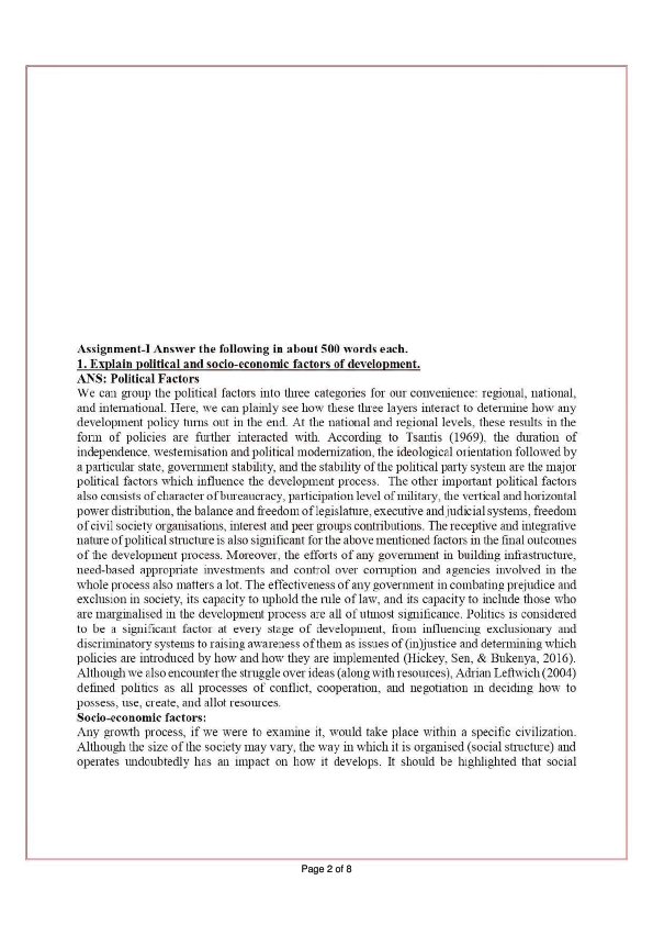 IGNOU BSOG-173 Solved Assignment 2023-24 English Medium