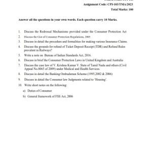 IGNOU CPI-103 Solved Assignment 2023 English Medium