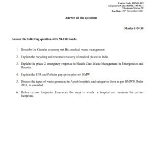IGNOU BHME-105 Solved Assignment 2023 English Medium