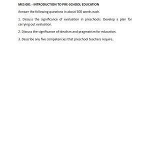 IGNOU MES-081 Solved Assignment 2023 English Medium