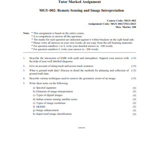 IGNOU MGY-002 Solved Assignment 2023 English Medium