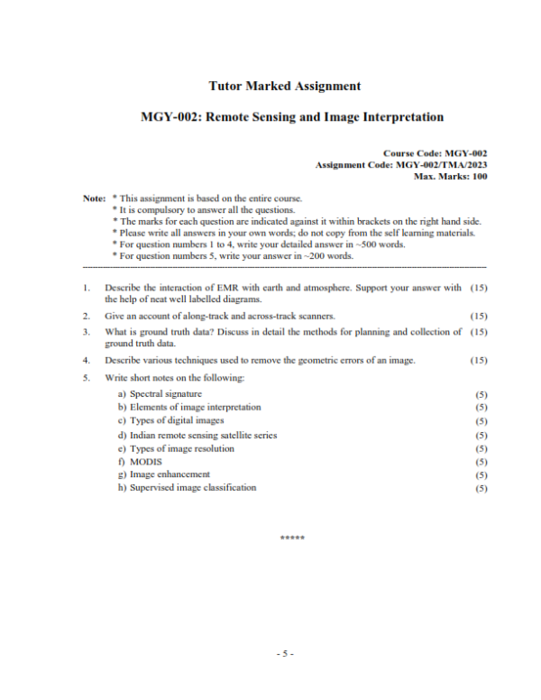 IGNOU MGY-002 Solved Assignment 2023 English Medium