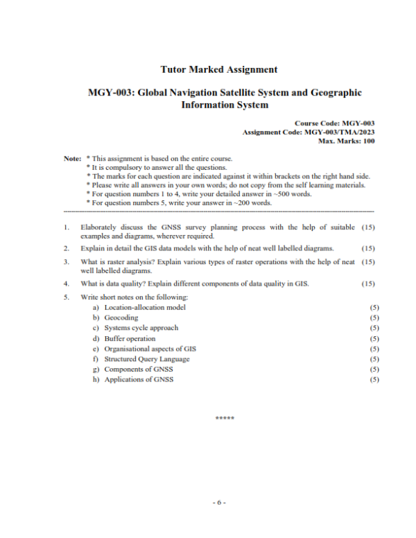 IGNOU MGY-003 Solved Assignment 2023 English Medium