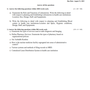 IGNOU MHH-102 (Block 3&4) Solved Assignment 2023 English Medium