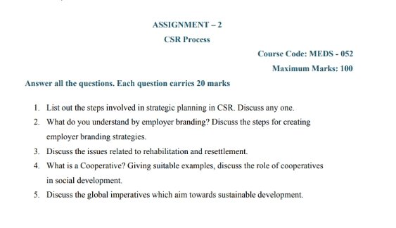 IGNOU MEDS-052 Solved Assignment 2023-24 English Medium