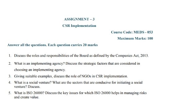 IGNOU MEDS-053 Solved Assignment 2023-24 English Medium