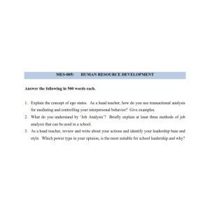 IGNOU MES-005 Solved Assignment 2023 English Medium