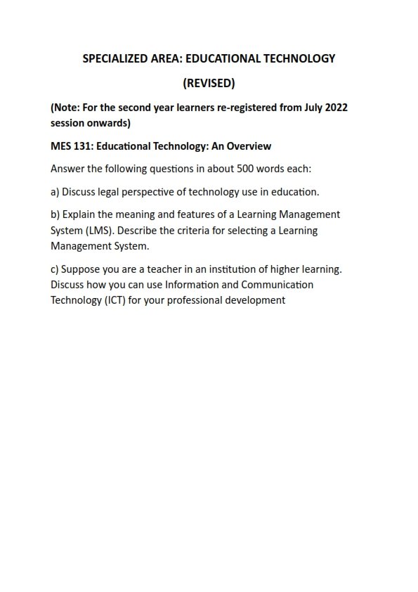 IGNOU MES-131 Solved Assignment Jan & July 2023 English Medium