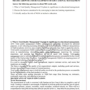 IGNOU MES-41 Solved Assignment Jan & July 2023 English Medium