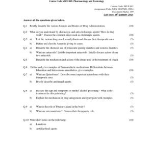 IGNOU MVE-02 Solved Assignment 2023-24 English Medium