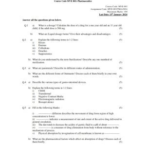 IGNOU MVE-03 Solved Assignment 2023-24 English Medium