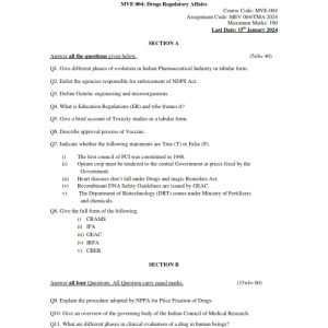 IGNOU MVE-04 Solved Assignment 2023-24 English Medium